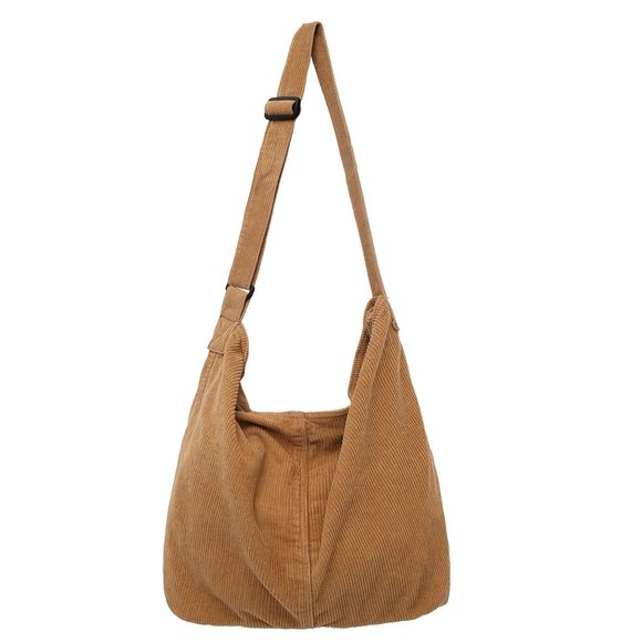 Corduroy Tote Bag Shoulder Bag Handbag B Capacity Hobo Bag Casual >:( - Picture 1 of 10